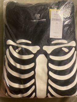 Gap Glow In The Dark Skeleton Pajamas Boys 100% Organic Cotto 