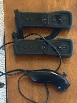 Two Wii remotes (generic) one nunchuck