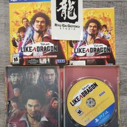 Yakuza Like A Dragon Steelbook Edition game PS4