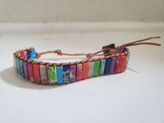 Vibrant colored bracelet adjustable size