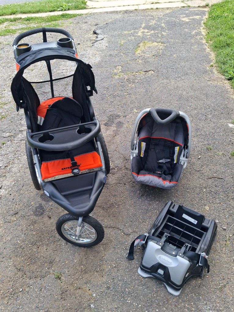 Jogging Stroller And Car Seat