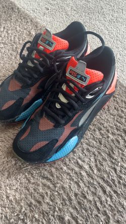 PUMA RS-X Men’s Low Top Leather Lace-Up Sneakers Colorblock Multicolor Size 10