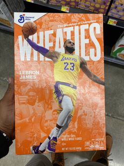 Lebron James wheaties cereal box
