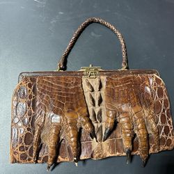 Vintage Edwardian 100% alligator 