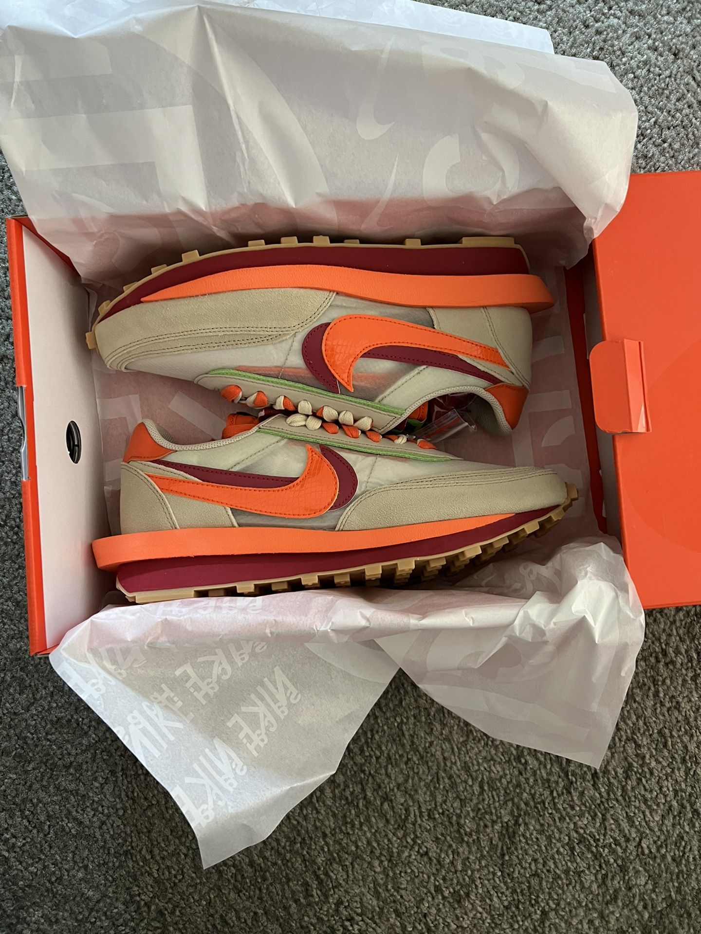 Nike Sacai x Clot x LD Waffle “Net Orange Blaze” sacai x Clot x LDWaffle  main image 2