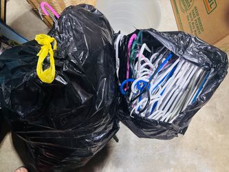*FREE* White Plastic Clothes Hangers