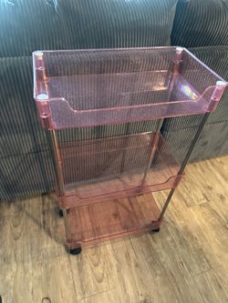 Rolling Cart Pink