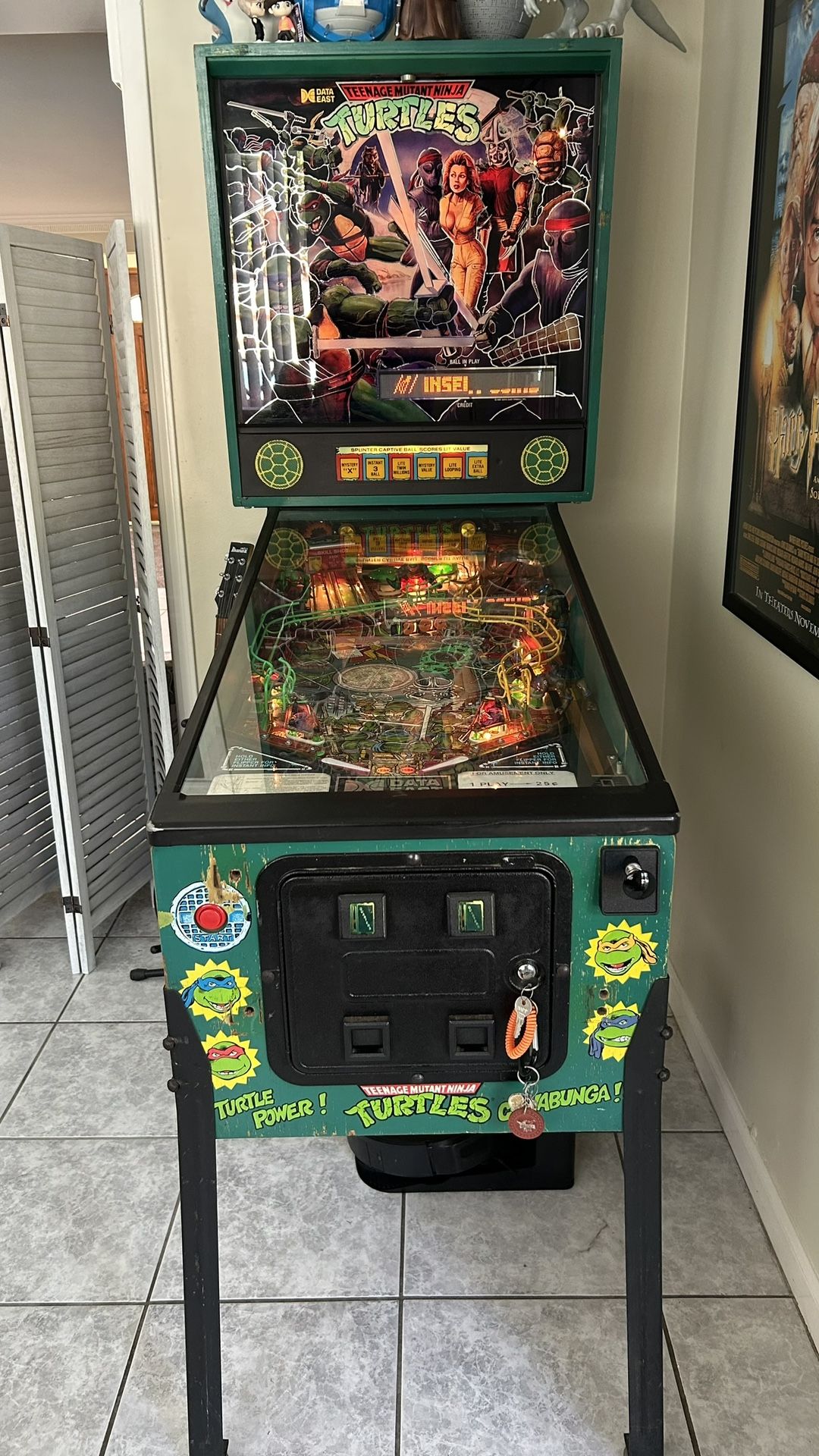 TMNT Classic 1991 Pinball Machine