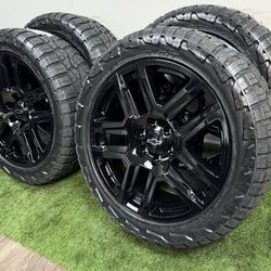 NEW 22 inch gm style wheels wrapped in rbp 285/45r22 tires