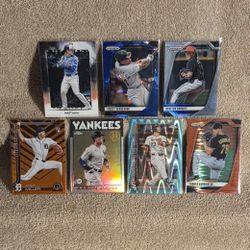 MLB BASEBALL CARDS FROM 2021 & 2025 SEASONS TOPPS PANINI UPDATE PRIZM NUMBERED INSERT