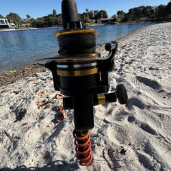 🐠 Penn Spinfisher 550SS Reel With Braid line & A Custom Key Largo Rod, 7FT Fast Action 🔥 