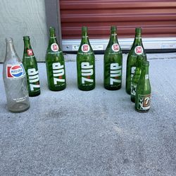 Antique 7up Bottles 