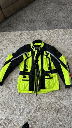 Tour Master Epic high-visibility motorcycle jacket.