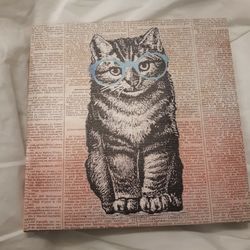 Kitty Picture On Canvas
