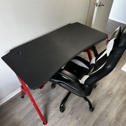 PC Gaming Desk + Chair