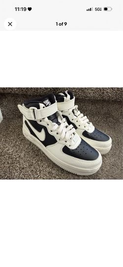 Nike Air Force Every 1 Black-Sail-Coconut Milk Mid Size 6 Women