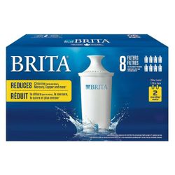 Brita Replacement Water Filters for Pitchers and Dispensers 8-Pack