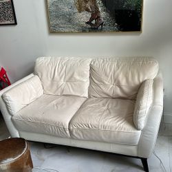White Leather Couch