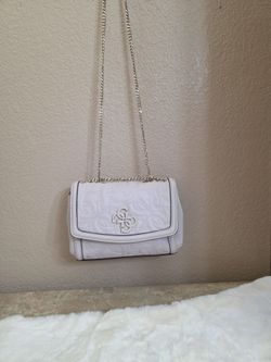 Guess Beige Cream Quilted Crossbody Bag
