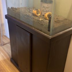 Fish/turtle/reptile Tank With Bottom Shelve 