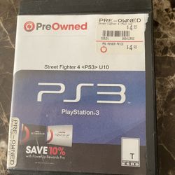 PS3 Street Fighter 4 Game