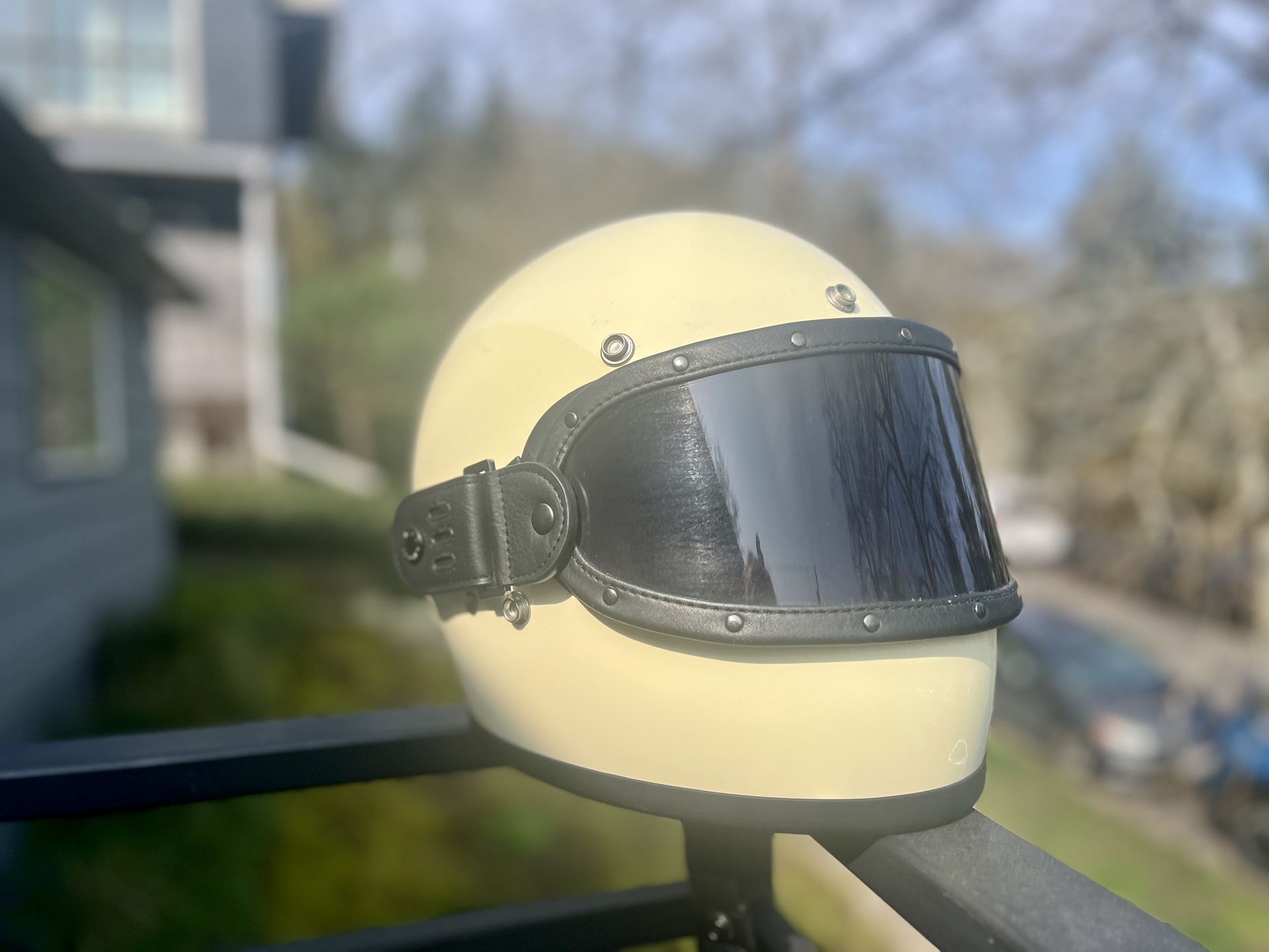 Biltwell Gringo Helmet With Goggles Size Small