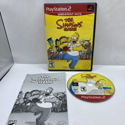 Simpsons Game (Sony PlayStation 2, 2007) CIB W Manual Tested Authentic Homer