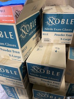 X-large exam nitrile powder free latex free gloves