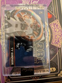 Ty Simpson Wild Card QBJ On The Clock /8