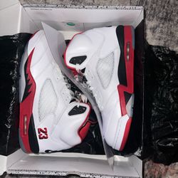 Size 13 - Air Jordan 5 Retro 2025 Fire Red Clean