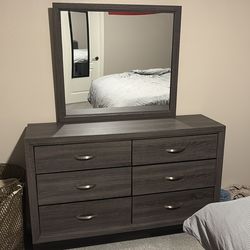Dresser with mirror