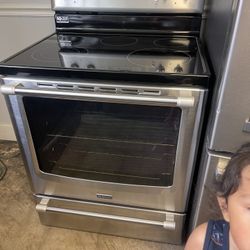 Maytag Glass Stove Stainless Steel 