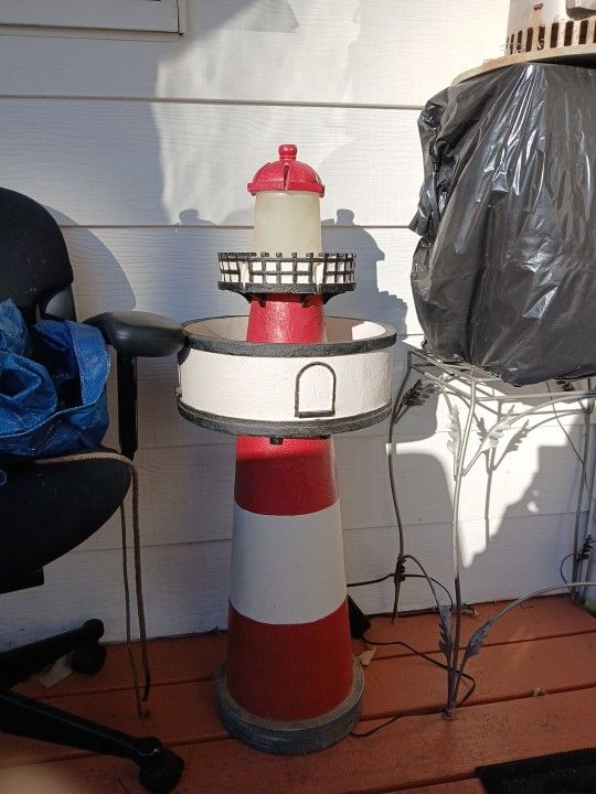 3 Ft Lighthouse Water Fountain. 