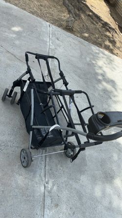 Double Baby Stroller with Car Seat Adapter
