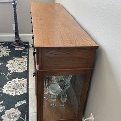 All Wood Dining Hutch