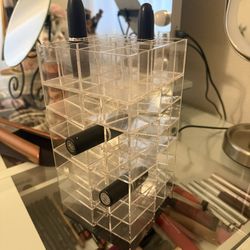 360 rotating acrylic lipstick holder (holds 52 lipsticks)