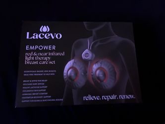 Red & near infrared light therapy breast care set