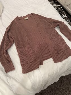Knitted Muave Cardigan