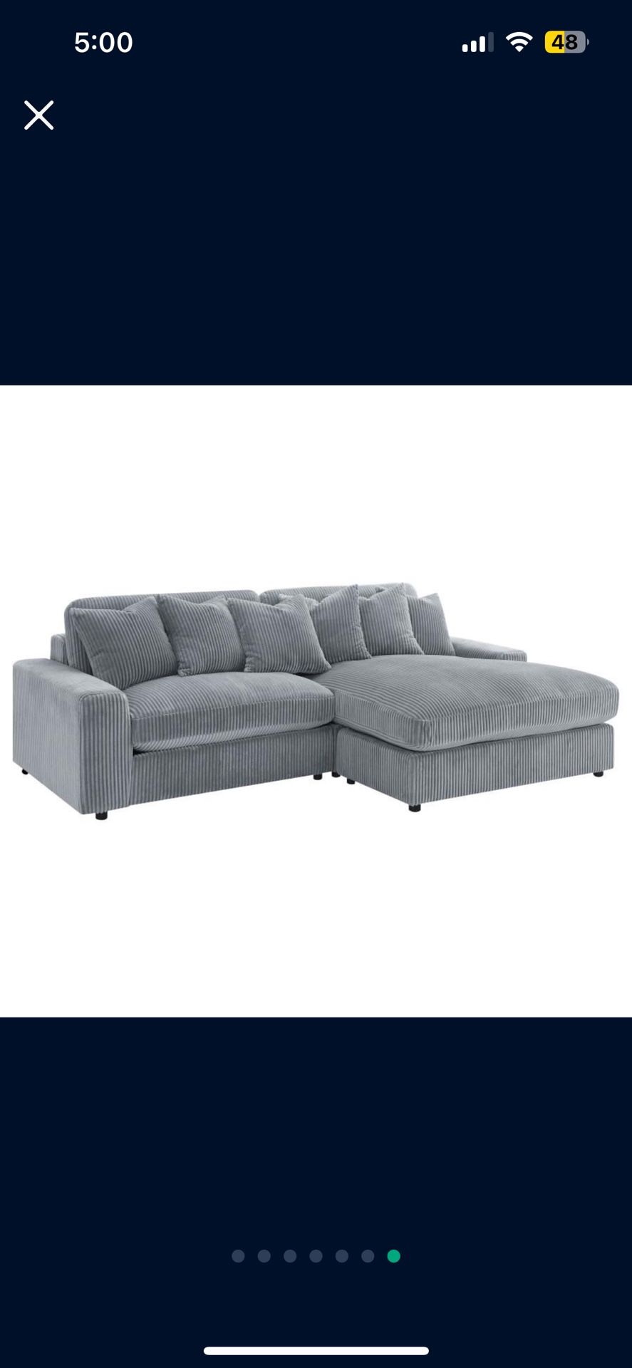 Brand New Blaine Collection Sectional With Coffee Table & Two End Tables
