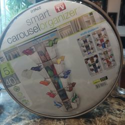 Smart Carousel Organizer 5 Shelves 40 Pockets Hanging Spins 360° As Seen On TV