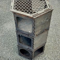 3 level Cat climber with crawl in cubbies