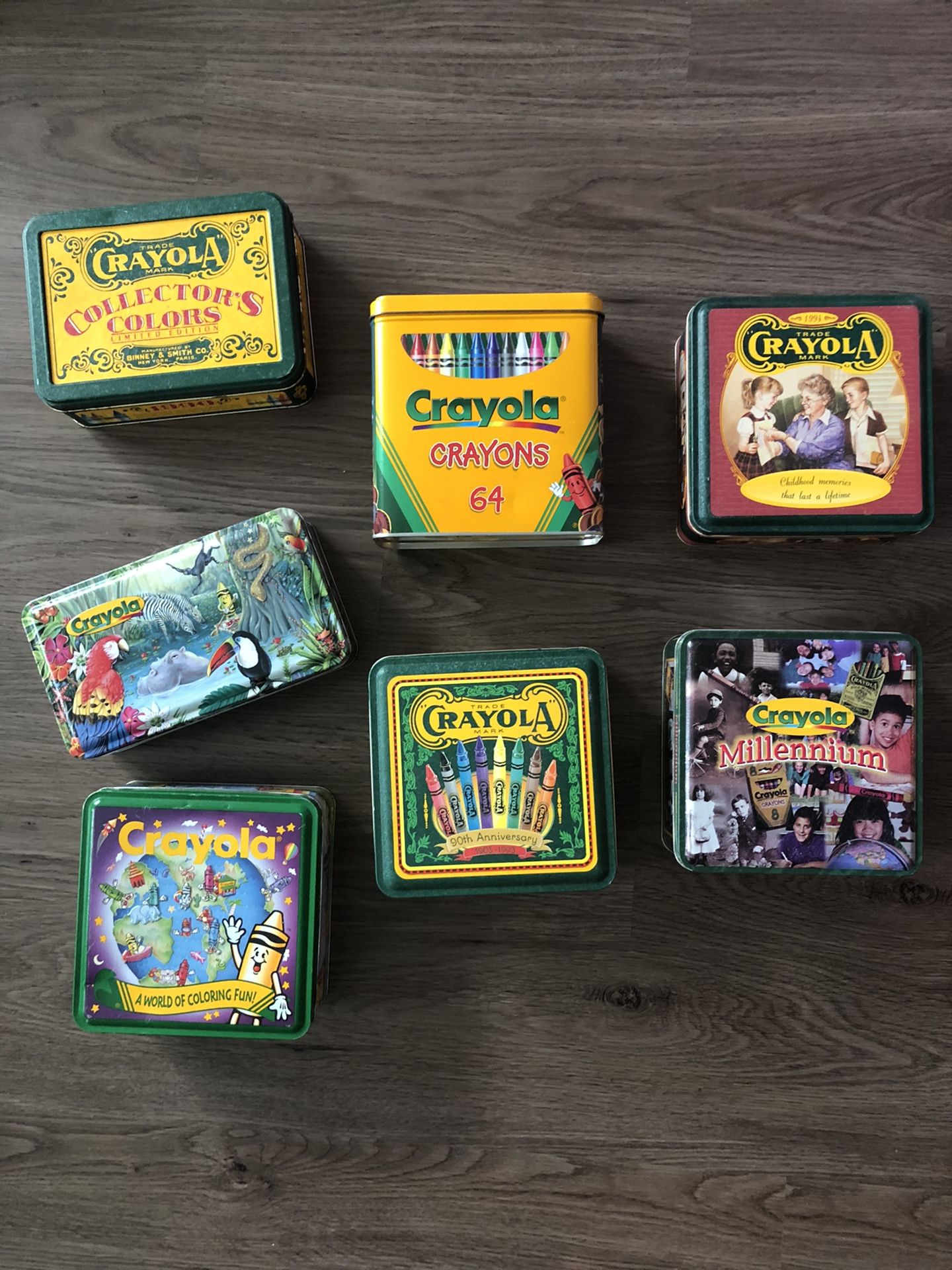 Collectible Crayola tins