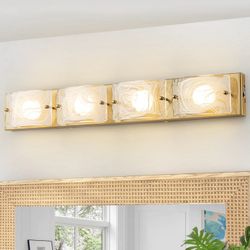 29" LED Bathroom Vanity 4-Light GOLD Cloud Wall Sconce 3000K/4000K/5000K Over Mirror