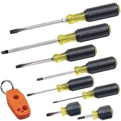 Klein Tools Screwdriver Set Plus Magnetizer, Cushion-Grip, 8-Piece.
