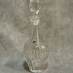 Vintage Bohemia Czechoslovakia Lead Crystal Decanter with Stopper