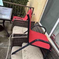 2red Chairs 2patio Chairs 