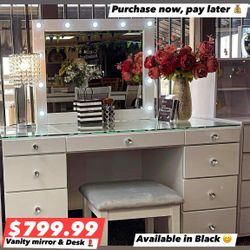 Vanity Mirror & Vanity Desk 