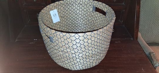 Place and Time large decorative woven basket
