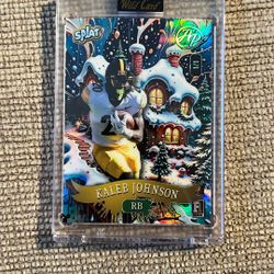 Kaleb Johnson Artist Proof 1/1 Splat Wild Card 