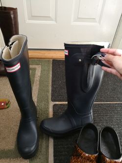 Hunter boots size EU37 US 5M/6F